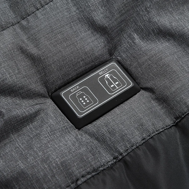Gilet riscaldante USB riscaldamento elettrico intelligente a quattro zone gilet riscaldante a nove zone a temperatura costante a tre velocità caldo cappotto di cotone