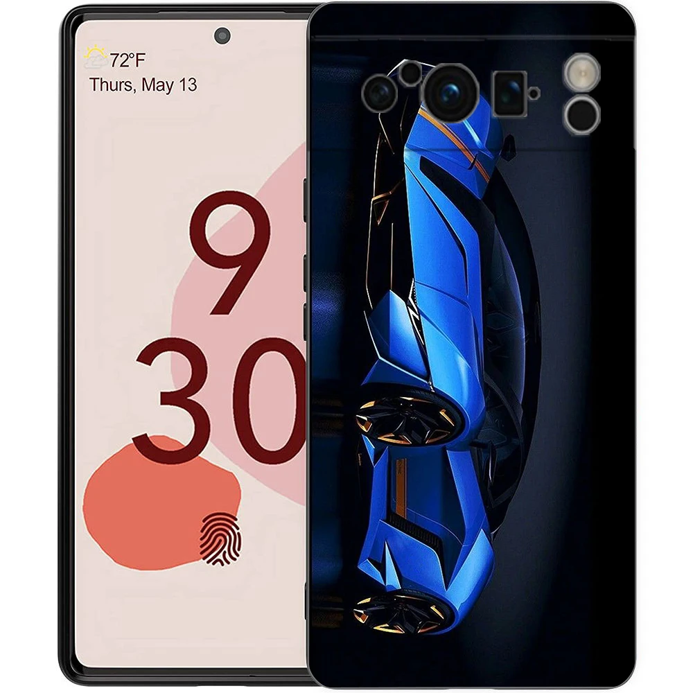 JDMドリフトスポーツカー電話ケースカバー、耐衝撃性シリコンソフトシェル、Google Pixel 8、7、6、7a、6a、pro 5g、9 pro、xl、8 pro、5g