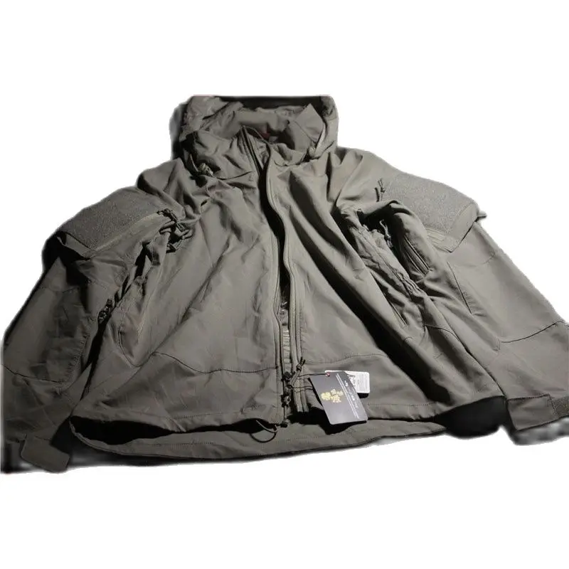 Tactical PCU L5 SEAL Style Nylon Soft Shell Zipper Coat PCU L5 Wind Coat Hiking Climbing Jacket