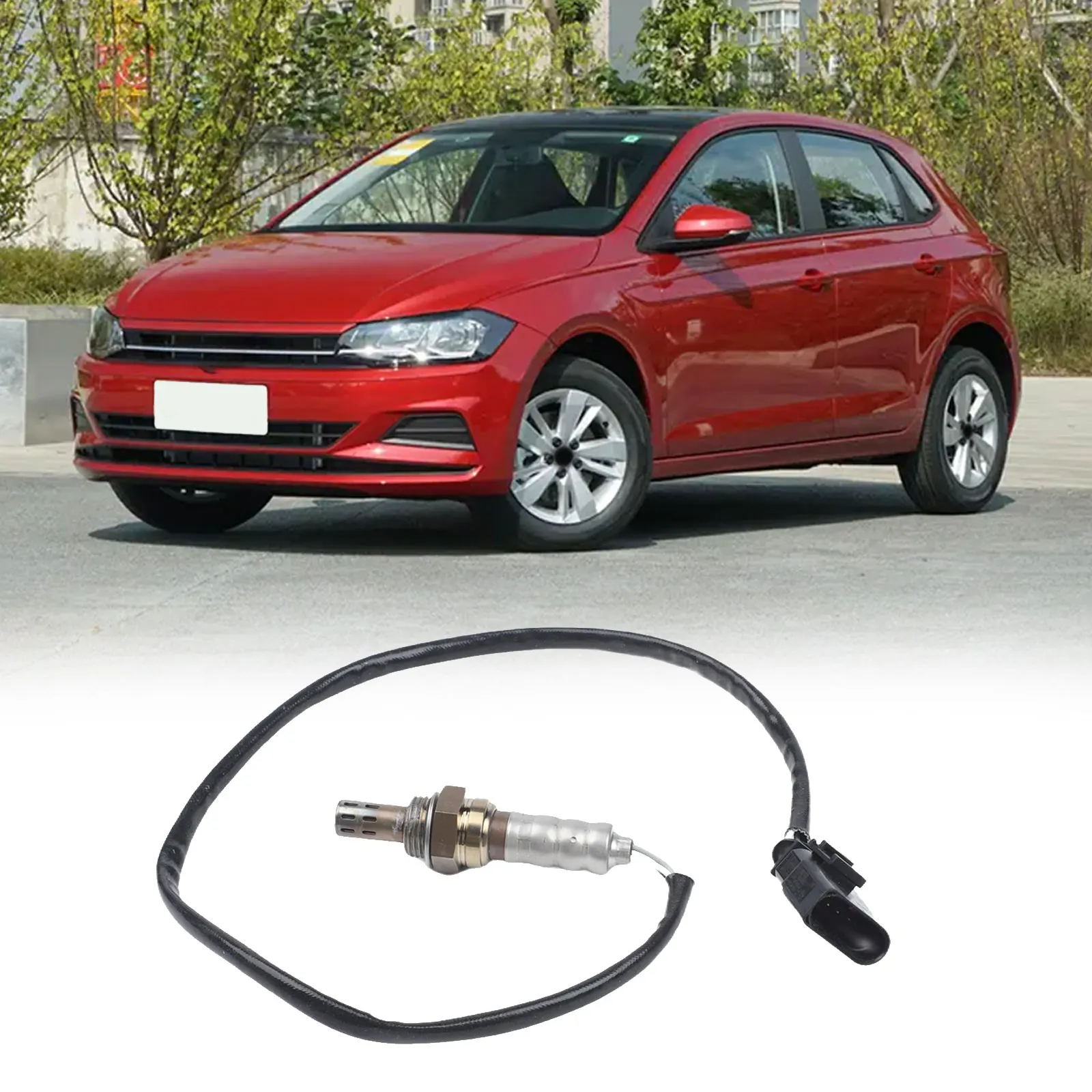 Car Repair DIY Replacement 15*5*5cm Lambda Probe Plastic And Metal Construction Improves Fuel Efficiency For Polo 9N