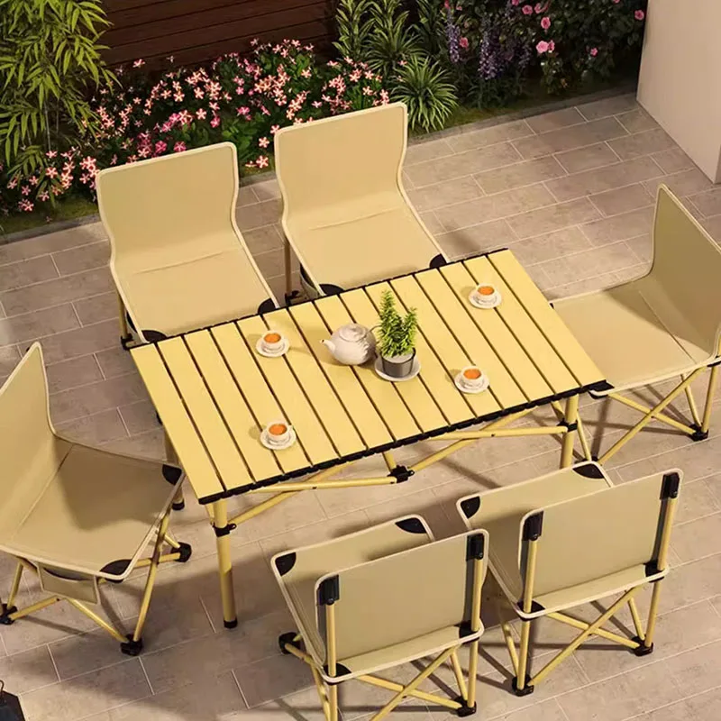 

Camping Picnic Outdoor Table Modern Garden Patio Foldable Outdoor Table Portable Simple Mesa Pegables Portátil Furniture