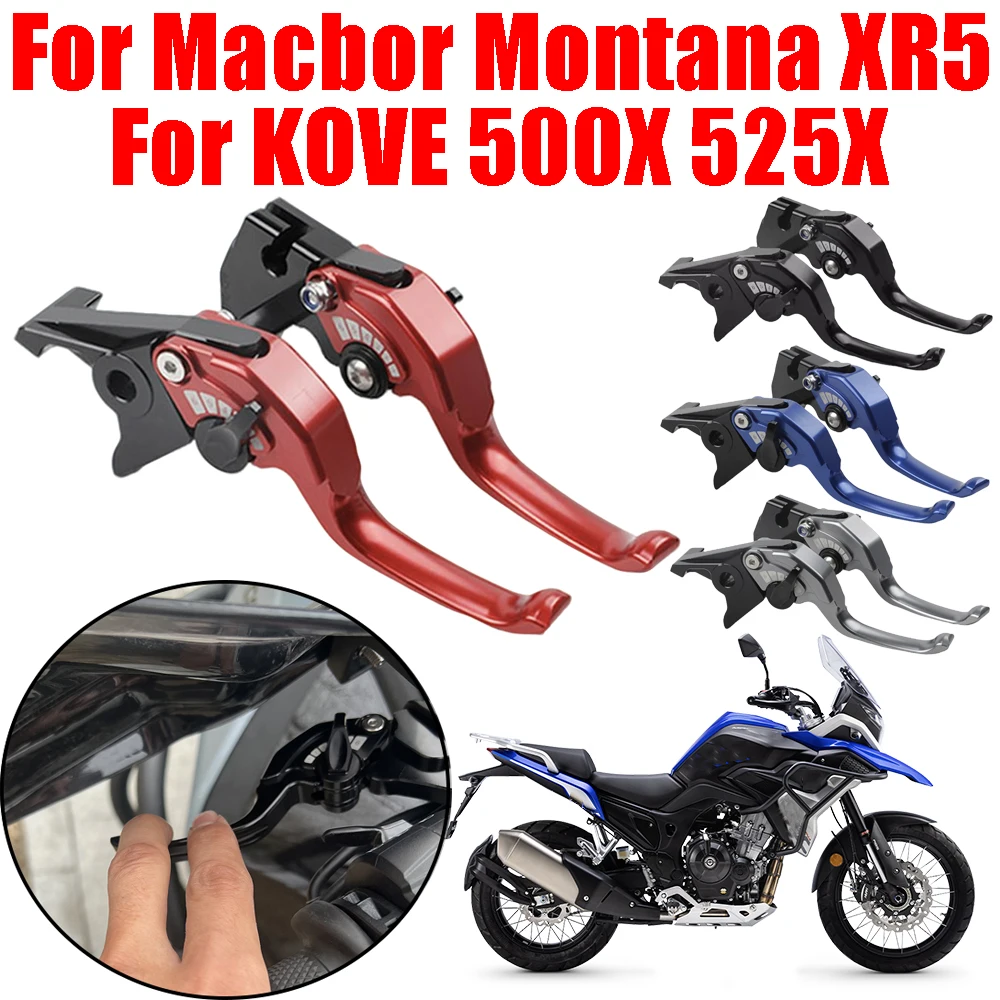 For KOVE 500X 525X Colove 525 X 500 X Macbor Montana XR5 Motorcycle Accessories Two Finger Brake Clutch Lever Handle Short Lever
