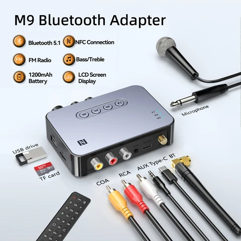 Беспроводной Bluetooth адаптер M9/M9 Pro