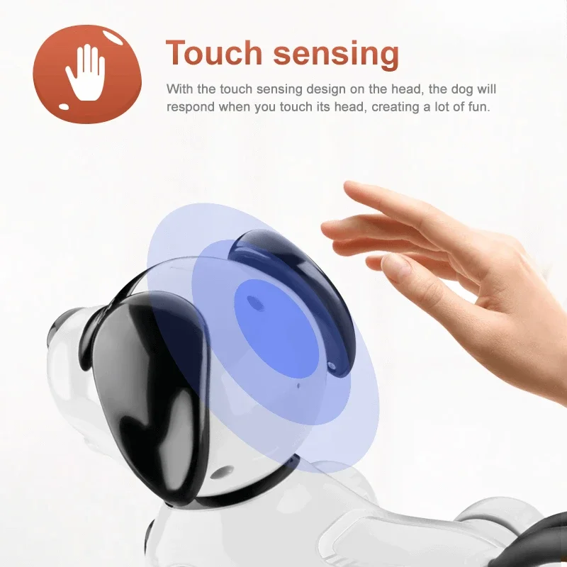 New Intelligent Machine Dog Programming Remote Control Interactive Stunts Handstand Music Dancing Children's Pet Dog Robot Toy