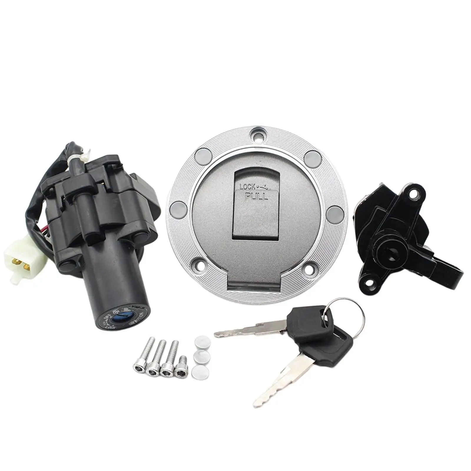 

Professional Gas Fuel Tank Cap Cover Seat Lock Motorcycle Aluminum Alloy for Yamaha XJR400 1993-2002 Spare Parts Assembly