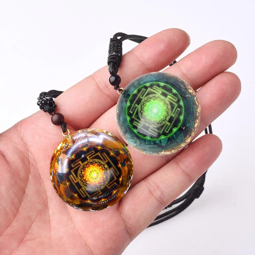 Nobility Inspired Necklace Natural Malachite Pendant Necklace Reiki Infused Spiritual Healing Jewelry Stone Energy for Women