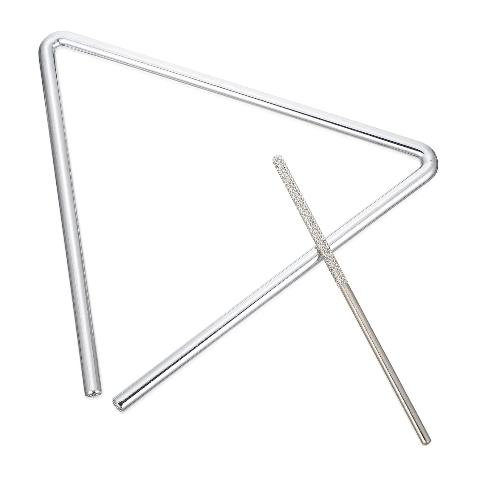 1 set 1 Set Percussion Triangle Metal Instrument For Kids Children Music Educational Learning Tool Lightweight Durable Practice