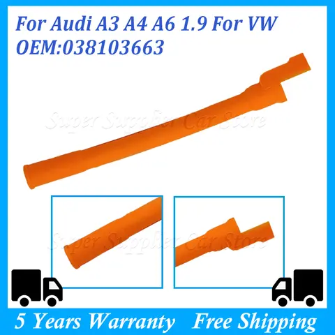 For Audi A3 A4 A6 1.9 TDi For VW BORA GOLF Mk4 Oil Dipstick Guide Tube Car Accessories Interior Parts Car Products 038103663