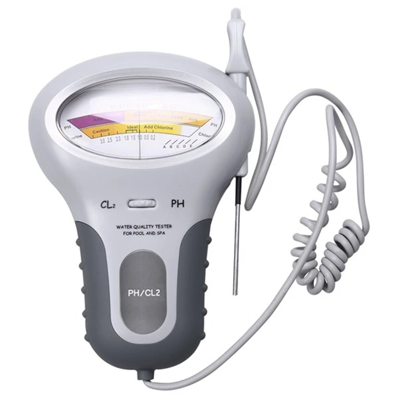 Пластиковый PH-измеритель хлора 2-в-1, устройство для тестирования качества хлорной воды CL2, измерительный швейный инструмент для бассейна, аквариума