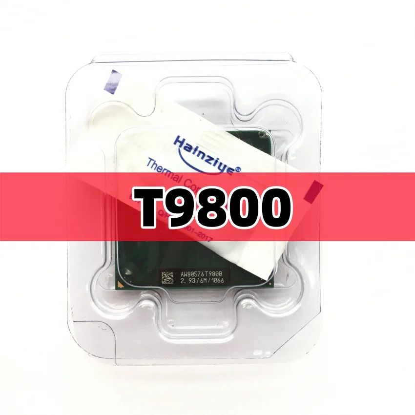 T9800 CPU 6M Cache/2.93GHz/1066/Dual-Core Processor Socket P Working 100% For GM45 PM45 MCP79 Motherboards