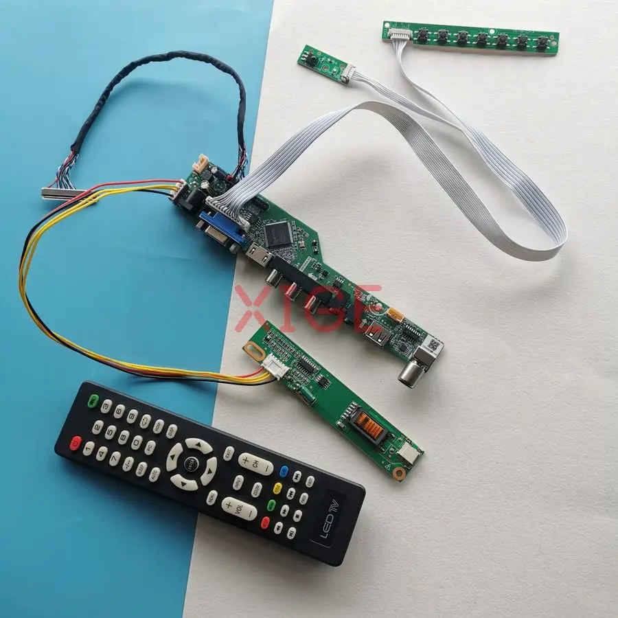 

For N141XB N141XA N141X7 N141XC LCD Display Controller Drive Board DIY Kit LVDS 30-Pins 1-CCFL 1024x768 1024*768 HDMI+VGA+AV+USB