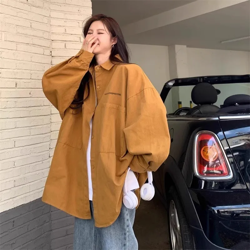 

plus Size Autumn Winter Long Sve irt Jaet Men's Women's Trendy Youth Polyester Fiber Casual Wear Hong Kong Sle Coat