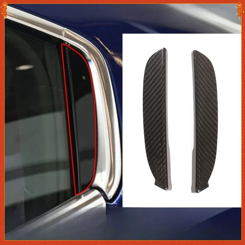 

For Maserati Ghibli Real Dry Carbon Fiber door window C-pillar decorative stickers interior decoration modifications Accessories