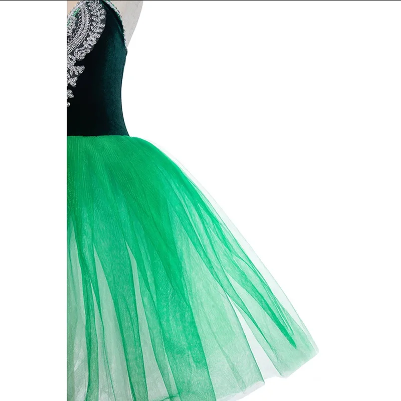 Vestido Tutu Ballet Profissional para Meninas, Giselle Adulo, Saia de Malha Feminina, Manga Curta Puff, Crianças Dança Ginástica Collant Trajes