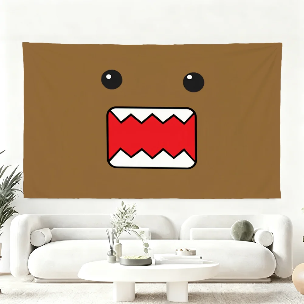 D-Dom-Oo k-Kun cute cartoon flag Durable Outdoor Indoor Patio Festive Decoration Classic Design Pole Wall Room Banner