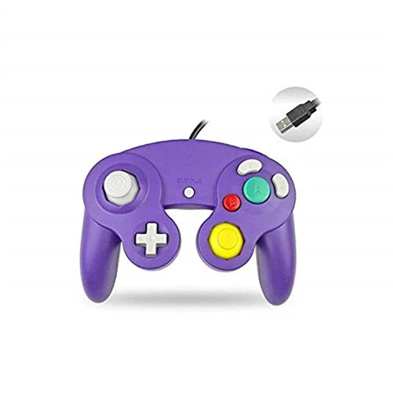 RUITROLIKER Classic NGC  USB Wired Controller Gamepad for GameCube NGC PC/Mac Purple