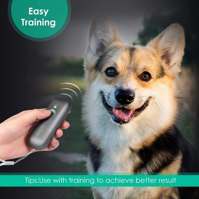 Dog Barking Control Devices Ultrasonic Barking Silencer Anti Barking Device Rechargeable Behavior Corrector Dog Training Tool