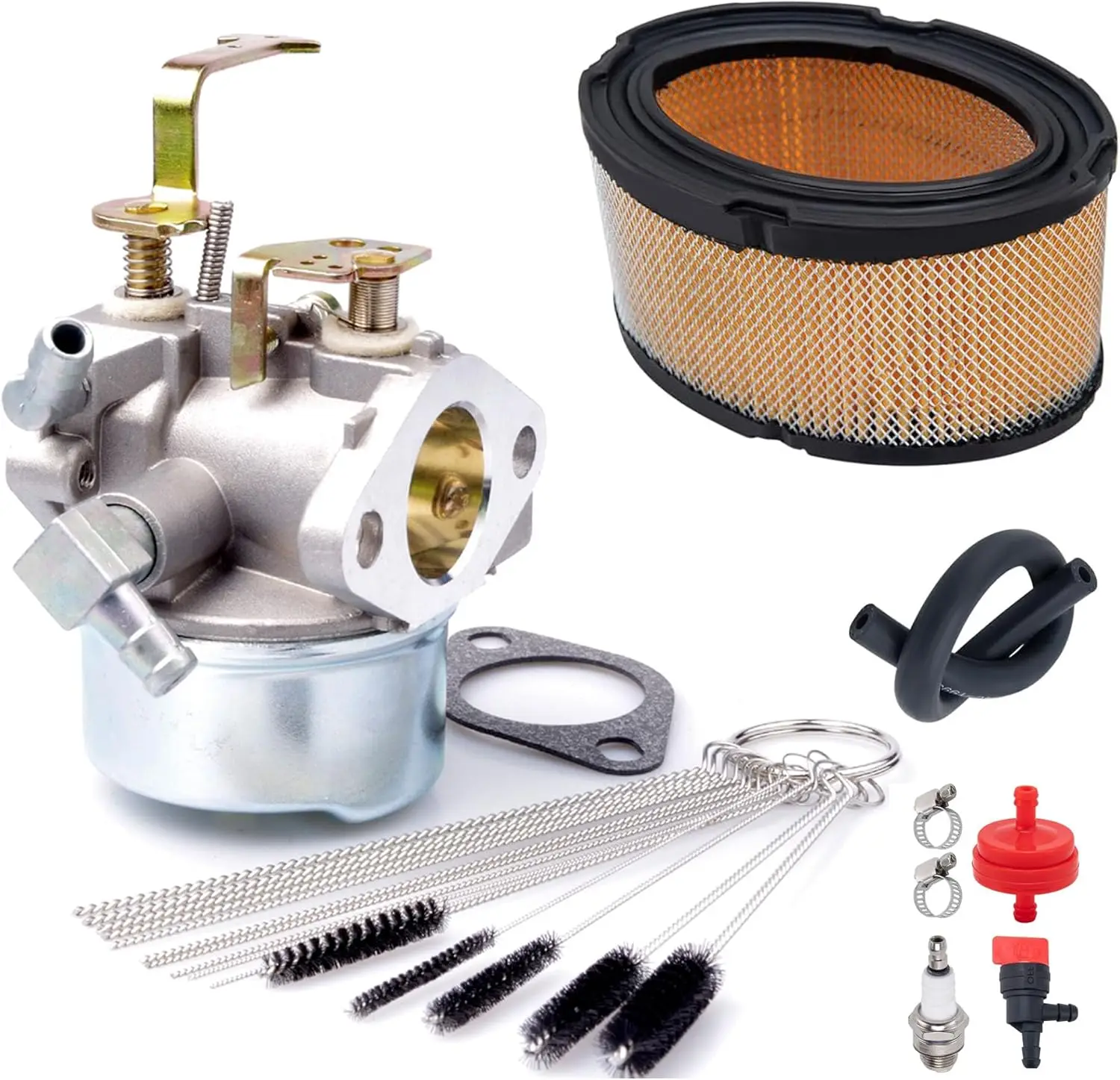 Carburatore di Ricambio Compatibile per Motori Tecumseh 640152A 640023 640152 HM80 HM90 HM100 8-10 HP, Spazzaneve Tosaerba 5000W