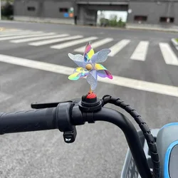Creative Cute Mini Windmill Decoration Electric Car Motorcycle Bicycle Healing Vehicle Interior Ornaments Small Accessories
