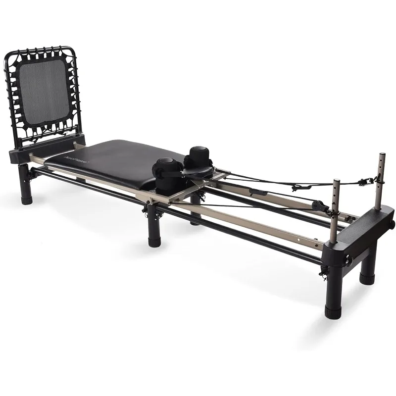 Pilates Reformer Workout Machine for Home Gym - Cardio Fitness Rebounder - Up to 300 lbs Weight Capacity