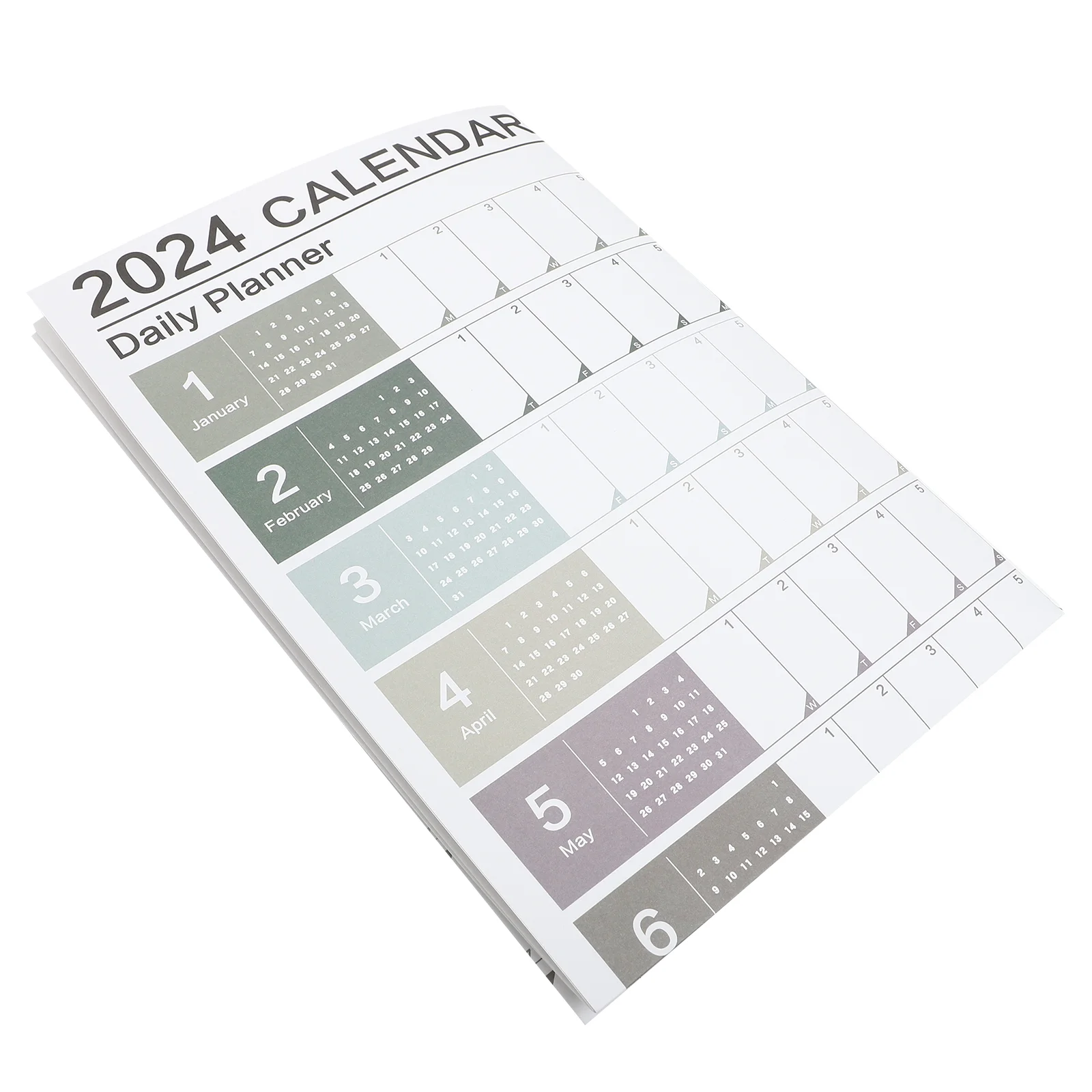 

2024 Wall Calendar Planner Schedule Planning Yearly Double Line 7420X5250X005CM Agenda Decorative Paper Office