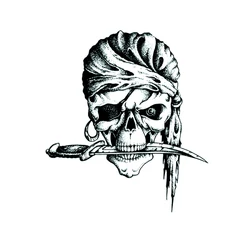 Skeleton Warrior Waterproof Temporary Tattoo Men Flash Tattoo Stickers Henna Sleeve Tattoos Temporal Tatoo Kids Art Sticker