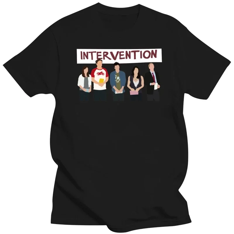 Intervention How I Met Your Mother T Shirt Men Short Sleeve Cotton Tshirts Novelty T-shirt Leisure Tv Show Teddy Legendary Tee