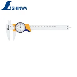 SHINWA Fiberglass Dial Caliper 19932 No Battery Needed 0-150mm For Measuring Outside Inside Depth Gap Hobby DIY Work Tool 1PCS