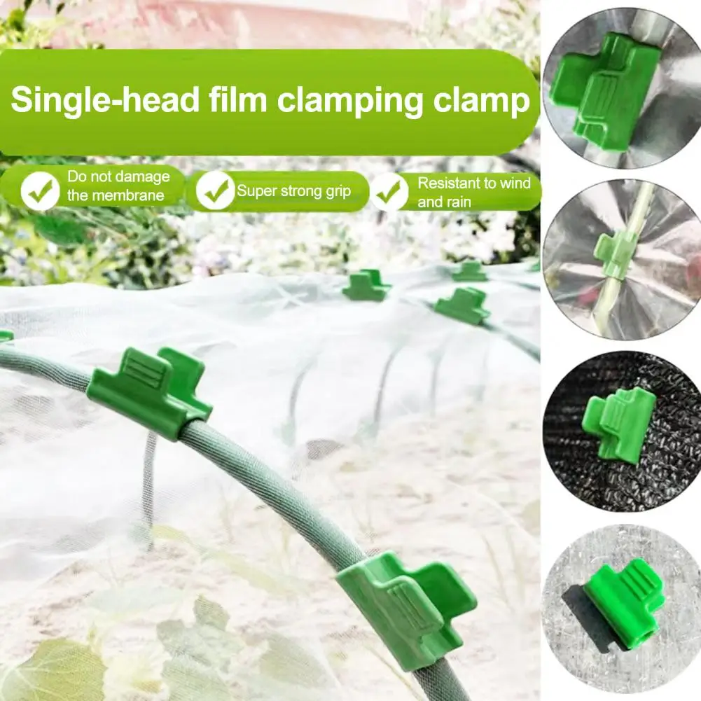 Greenhouse Clips 30 Pcs Greenhouse Hoop Clips Reusable Garden Mesh Clamps Support Frame Fasteners for Grow Tunnel Plant Cover