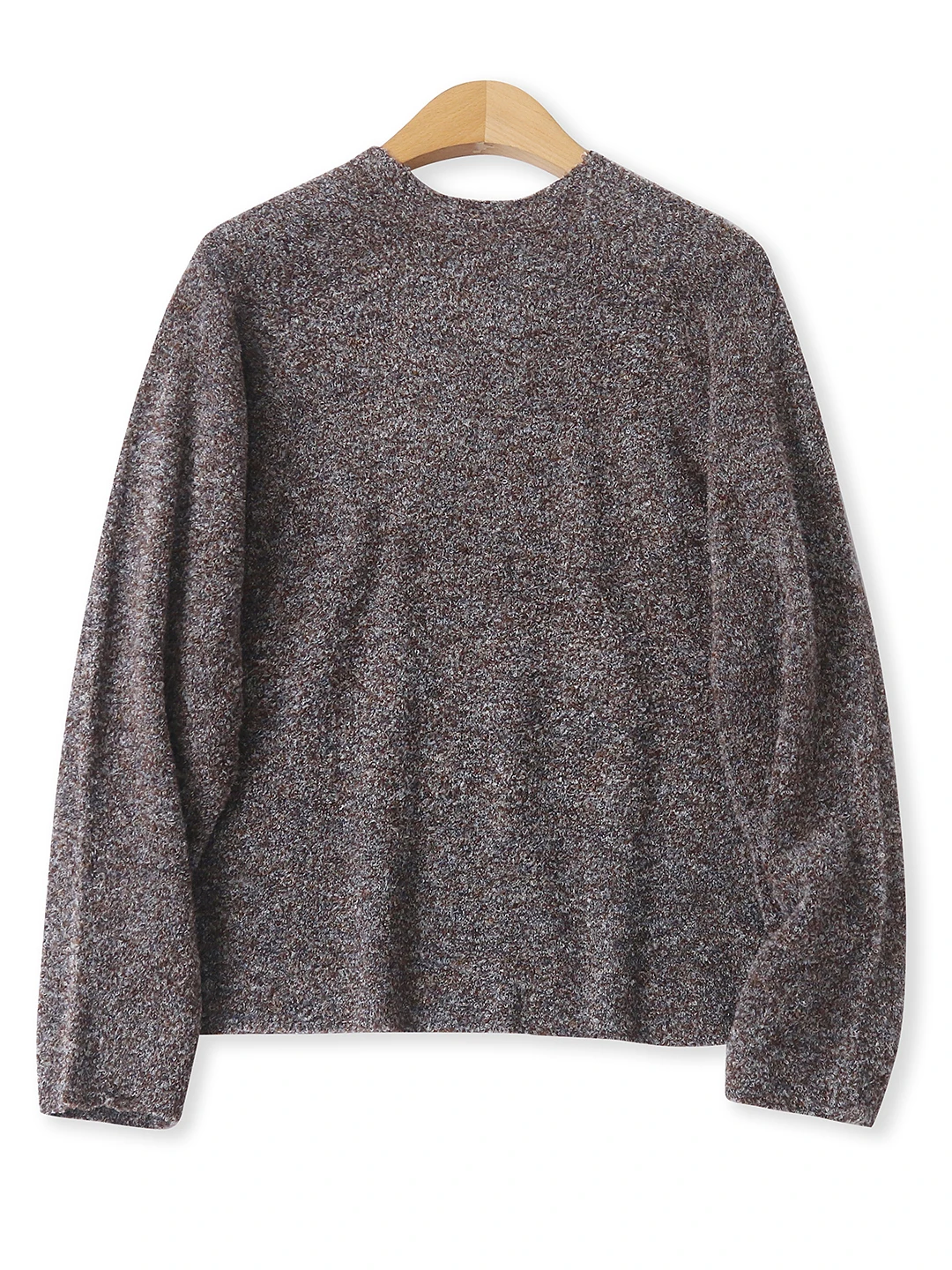 

Slim Fit Long Sve круглый вязаный свитер с эластичной петлей, женский модный ретро-свитер для поездок на работу, осеннее новое поступление