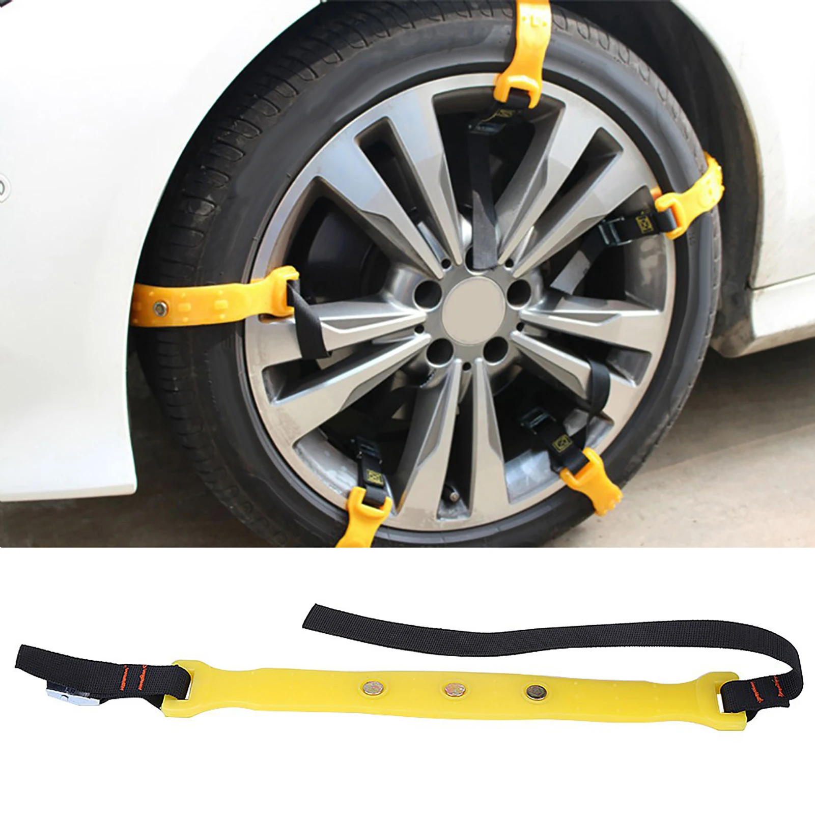 

10pcs 185‑225mm Tire Anti Skid Belt Snow Car Security Tyre Chains Universal For Car Truck SUV