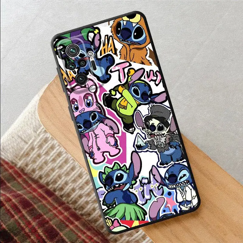 Disney Lilo Stitch Cute Baby Phone Case for Xiaomi Redmi 12 A2 A1 Plus 10 9 9C K40s K60 12C 10A 10C K40 Pro K50 Gaming 9A Cover