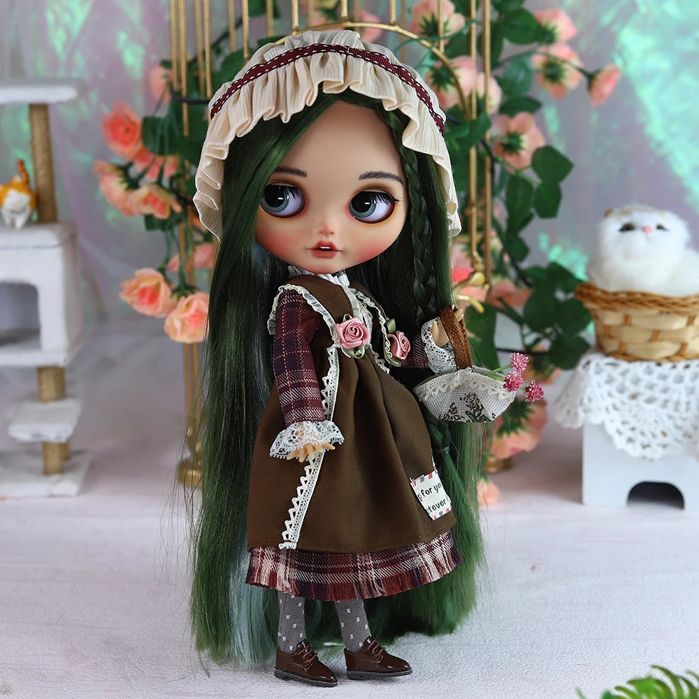 Icy Dbs Blyth Pop 1/6 Joint 30Cm Handgeschilderde Set Pop Tan Skin Bjd Speelgoed Mode Cadeau