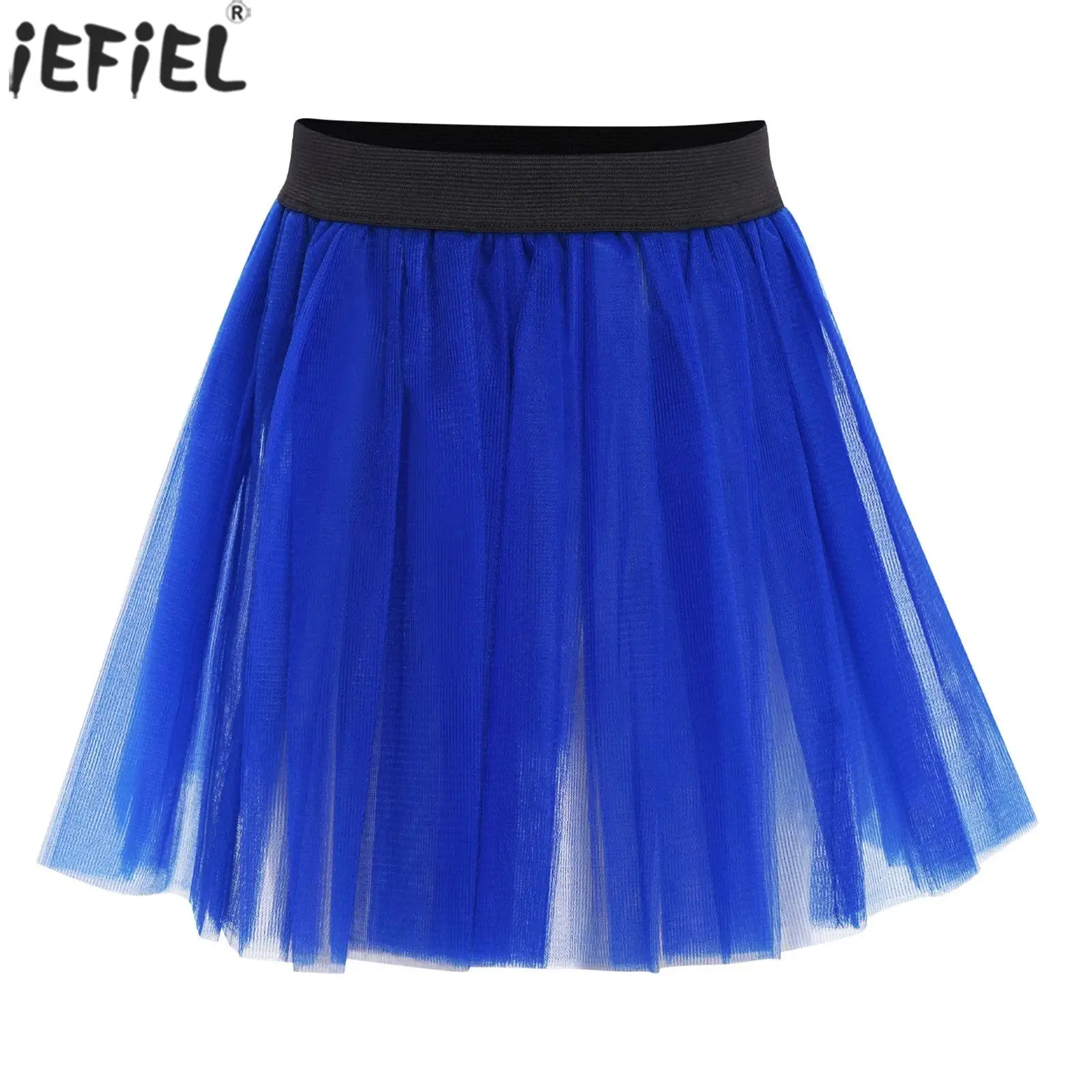 Kinder Mädchen Layered Tutu Rock Elastischer Bund Tüll Ballett Tanz Röcke Ballerina Gymnastik Yoga Training Bühne Leistung