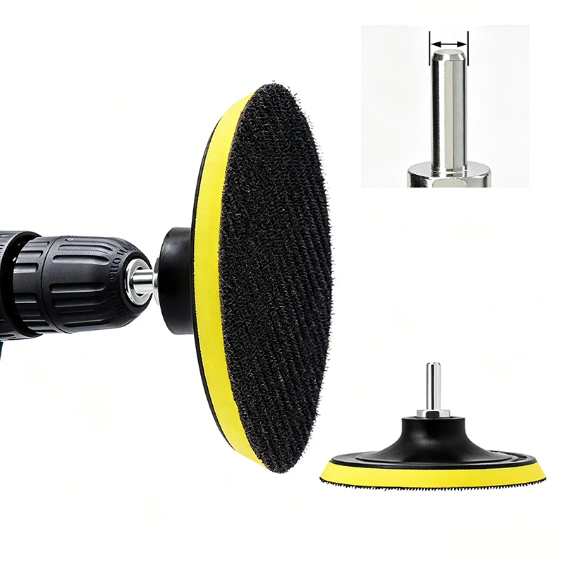 3/4/5/6/7 Zoll Schleifscheiben-Trägerplatte M10 M14 Gewinde Polierpad Klett-Schleifpad für Winkelschleifer Autopolierer – Detail 6