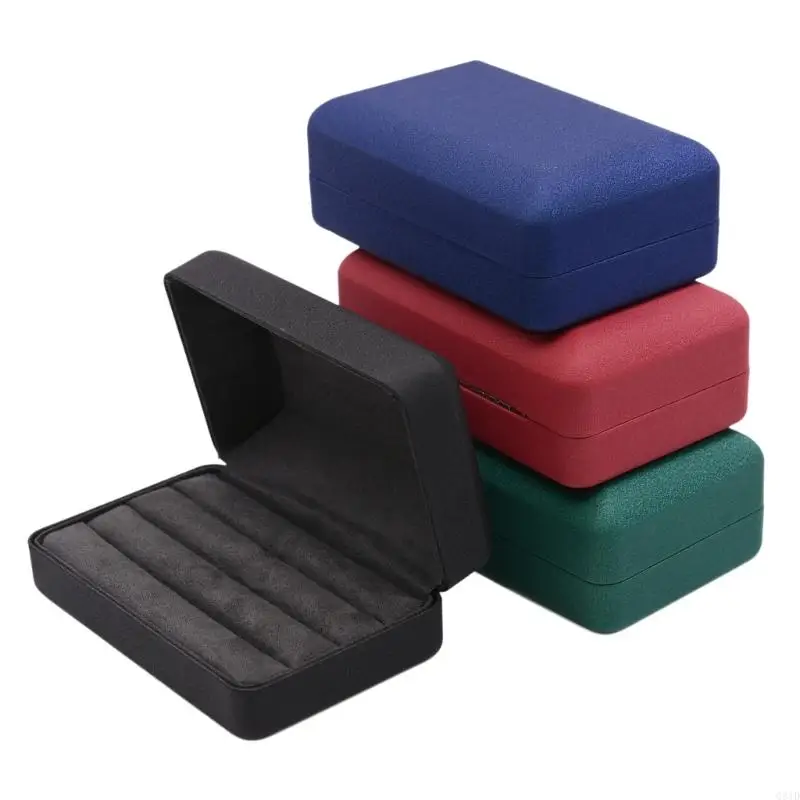 

Q81D Практические кольца Организаторы коробка для дома и путешествий защищает кольца от повреждения с помощью мягкого интерьера