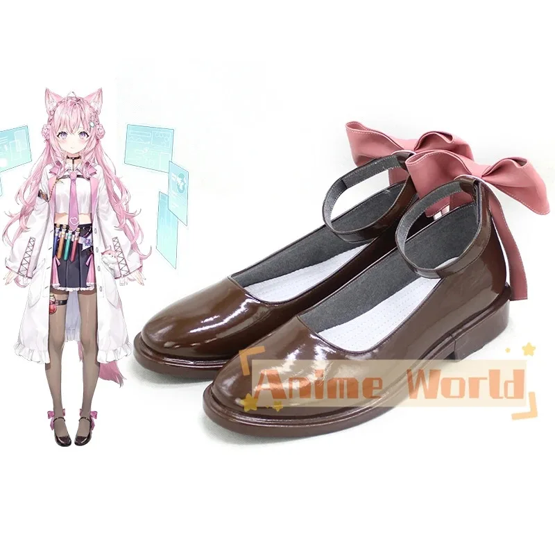 

2025 11 Hakui Koyori Brown Cosplay Shoes Halloween Carnival Boots Custom Made