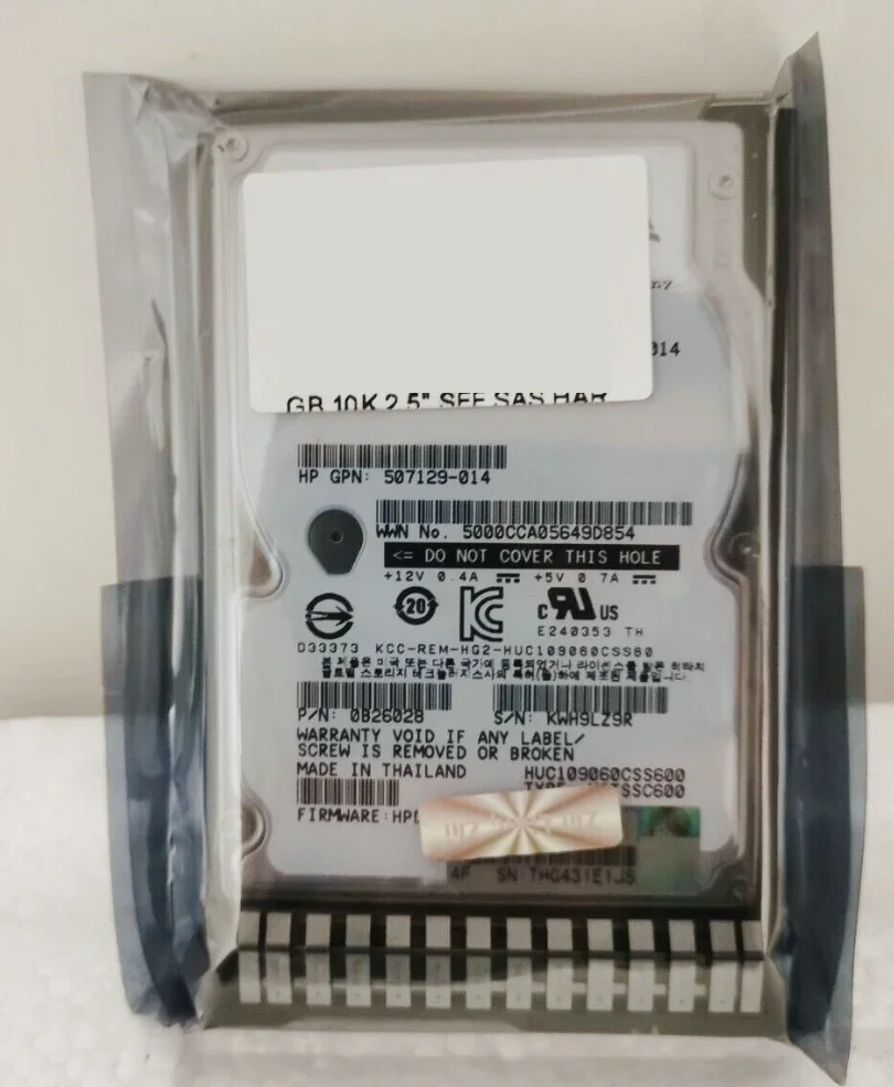 for HP 652583-B21 653957-001 713964-001 600GB 6G SAS 10K 2.5 HDD