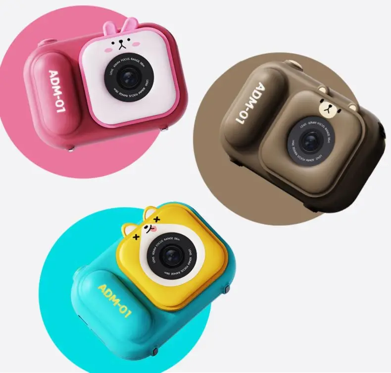 Fotocamera digitale ad alta definizione da 2.4 pollici per bambini Mini fotocamera per studenti 4800W Pixel Mini fotocamera SLR