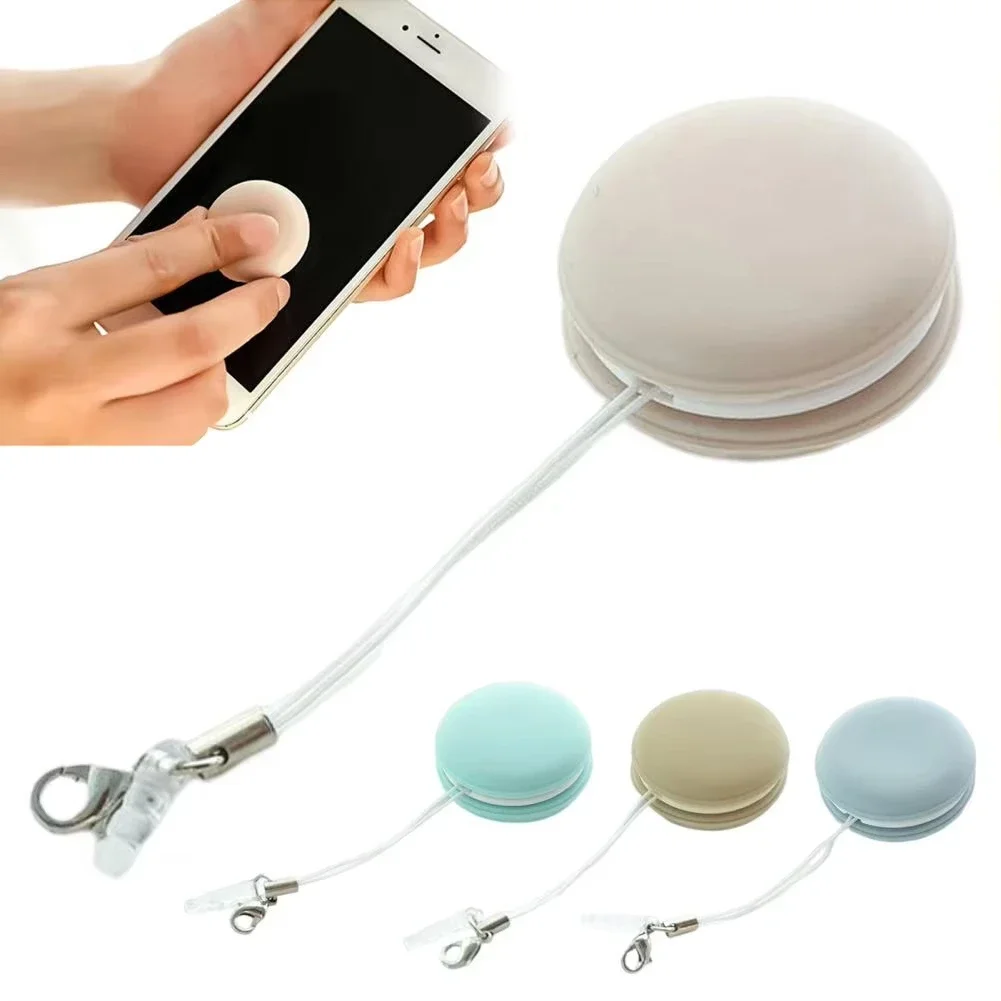 2PCS Macaron Phone Screen Cleaner Lens Cleaning Cloth with Hanging Loop