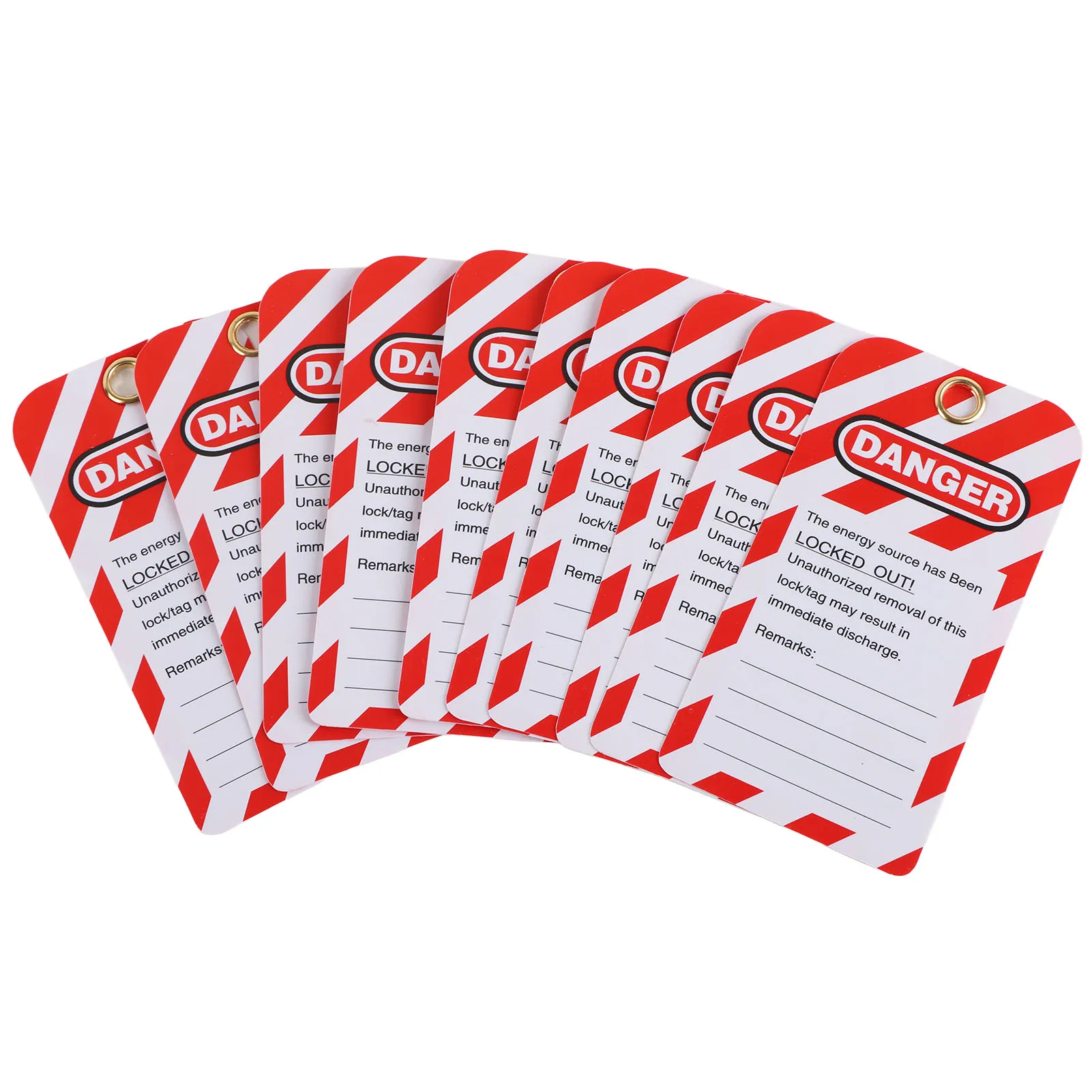 Safety  Lockout  Lockout  Danger Do Not Operate Safety Warning Front / Back Label PVC for Equipment