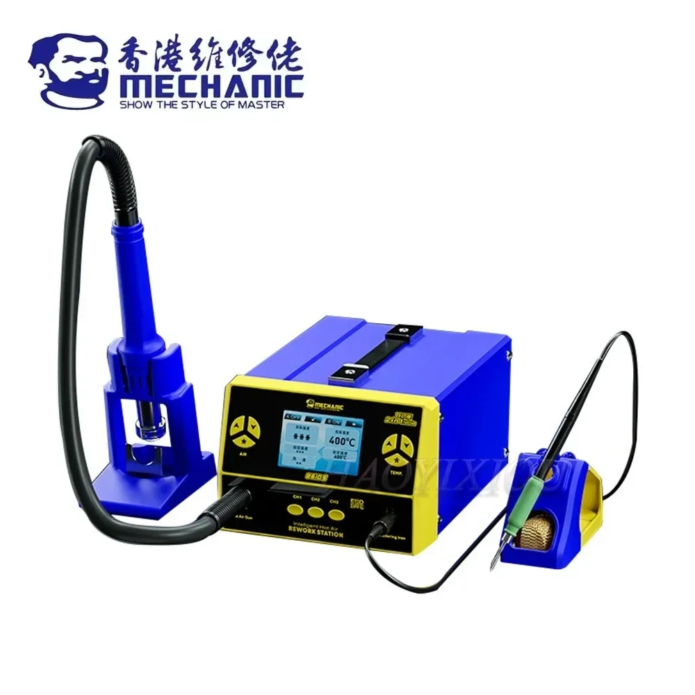 MECHANIC 861DS 2 In 1 Dual Function Welding Station Induction Dormant Wind Gun Electric Soldering Iron Rework Repair Station