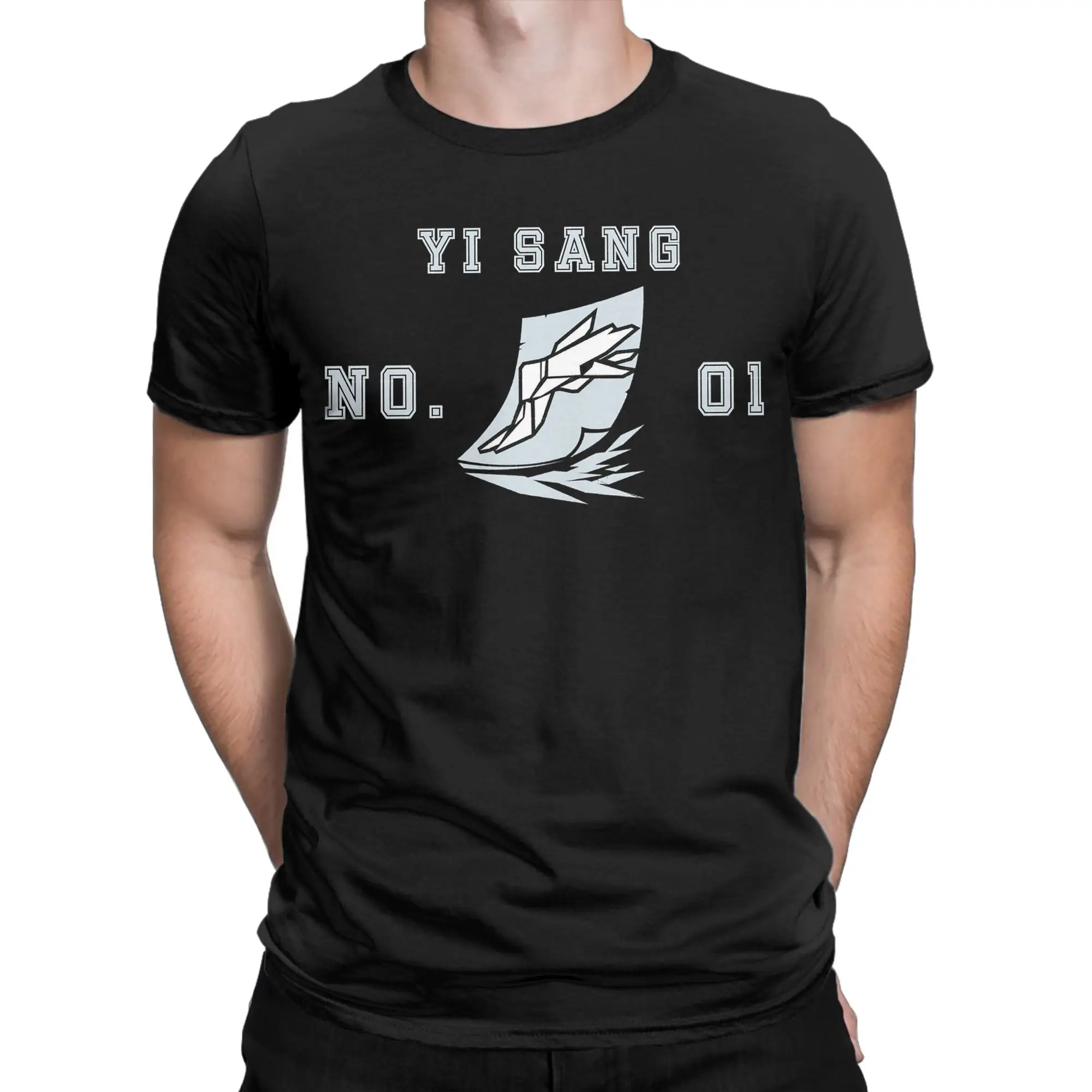 Yi Sang Varsity T Shirt Summer  Popular T Shirts Men Cotton O Neck Oversized Top Tees Short Sleeve Streetwear Tshirt