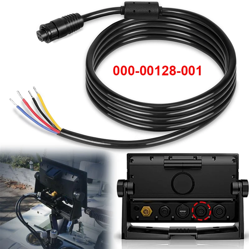 simrad-go9-12、vulcan-7-9-12、nss-evo3、zeus2、zeus3-など用の-4-ピン電源ケーブル-電源、コントロールバス、外部アラーム用-2m