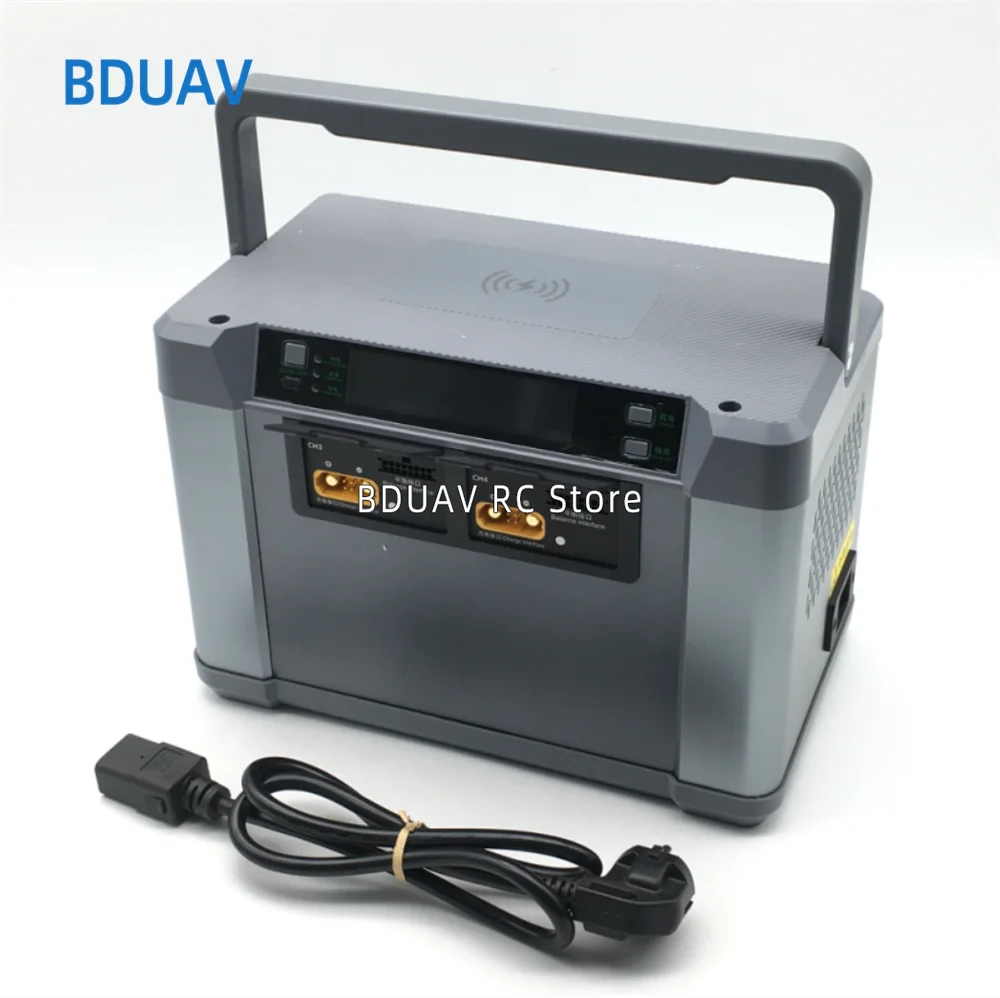 EV-PEAK UD1 60A 3000W High Power LiPo/liHV Lithium Battery Charger Includes Voice Broadcast Mobile Phone Wireless Charging