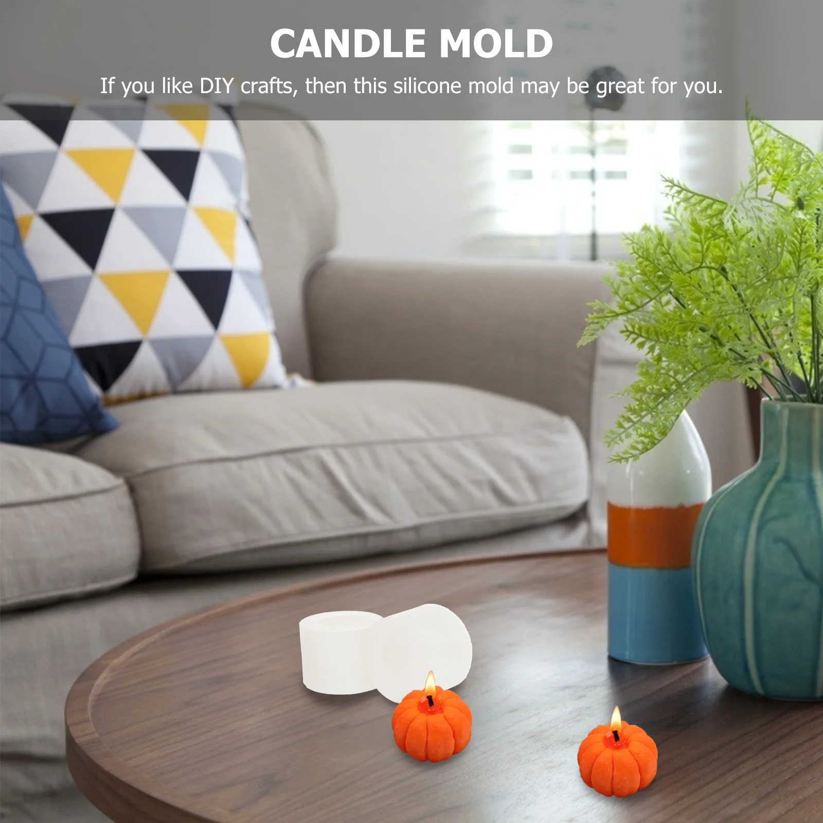 

2Pcs Silicone Mold Tangerine Shape DIY Making Mold for Handmade Aromatherapy Scented Craft Gift DIY Candles Maker