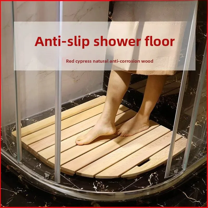 CX bathroom, sauna board, shower room, wooden pedal, bath room, non-slip wood floor mat, water absorption and anti-corrosion