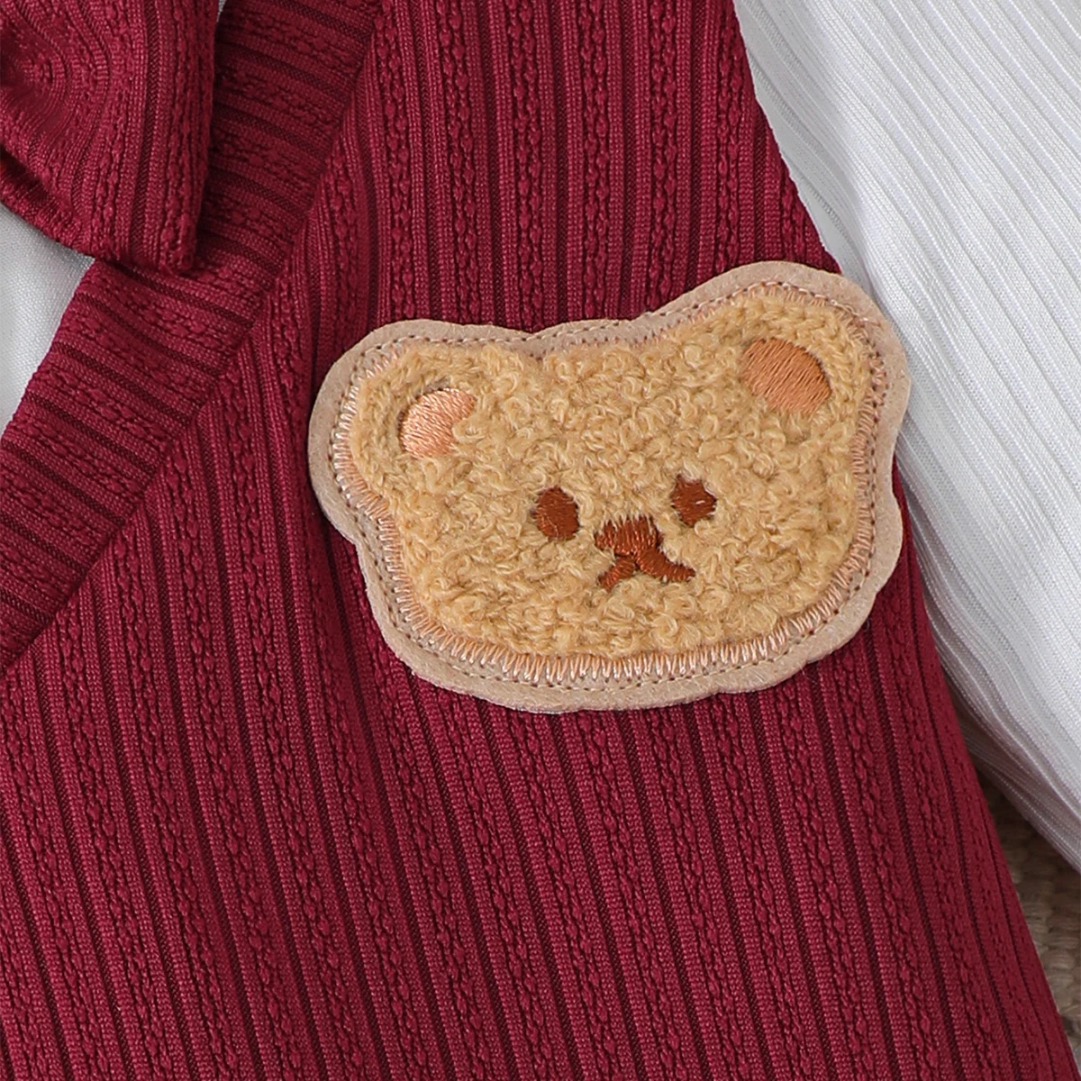 بدلة قطعة واحدة للأطفال حديثي الولادة مع فيونكة على طراز الكلية وأكمام طويلة للأطفال من عمر 0 إلى 18 شهرًا في بدلة الربيع والخريف #4