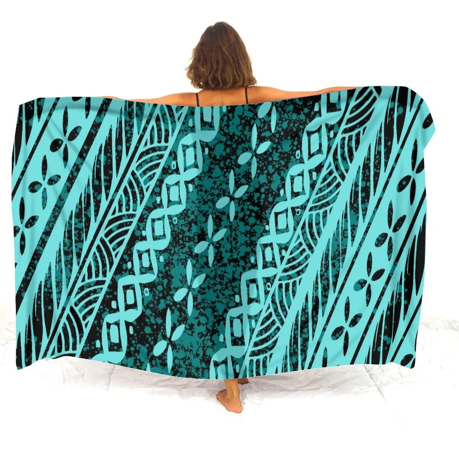 Tax Free Customizable Polynesian Women'S Sarong Women'S Sarong Skirt, Sarong Shawl Sarong Scarf Windproof Shawl