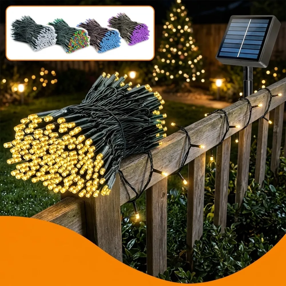 Solar Powered LED String Lights 32M 300LED for Garden Christmas Outdoor Tree Party Festive Room Window Table Balcony Decor
